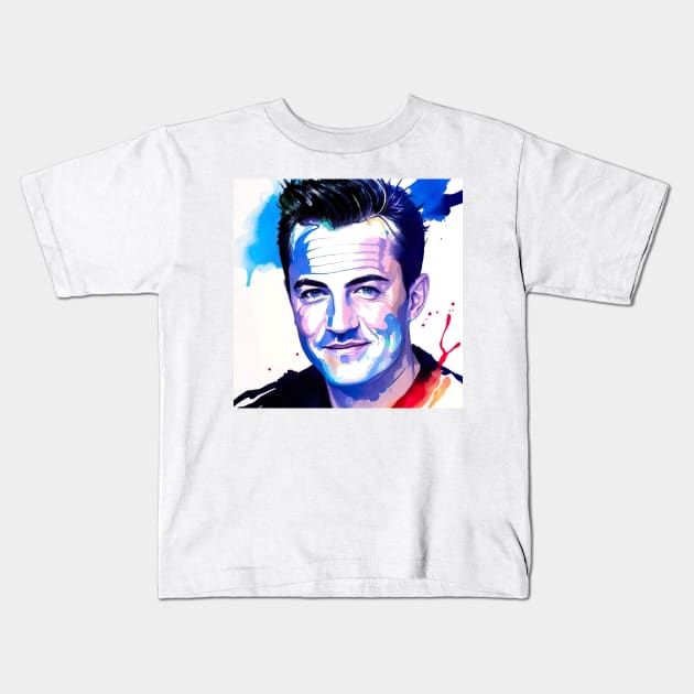 Mathew Perry Kids T-Shirt by Sobalvarro